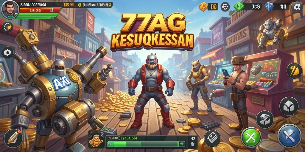 Tampilan gameplay <strong>77AG</strong> yang menarik dan dinamis.