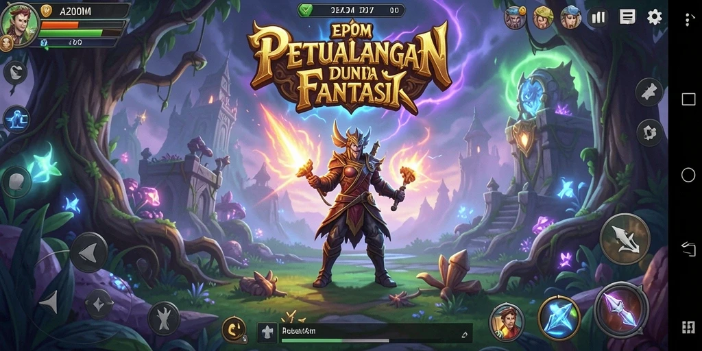 Tampilan gameplay A200M yang menampilkan aksi RPG yang seru.