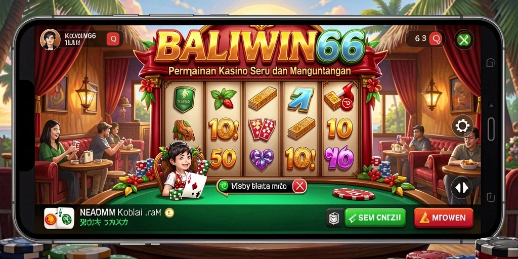 Tampilan menarik gameplay BALIWIN66 dengan berbagai pilihan permainan Kasino.