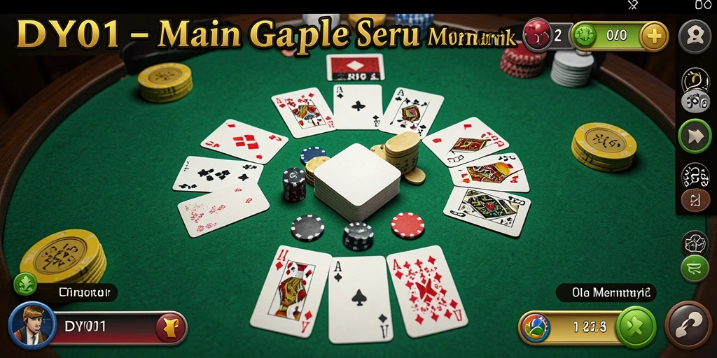 Screenshot gameplay Gaple yang seru dan menarik di DY01.