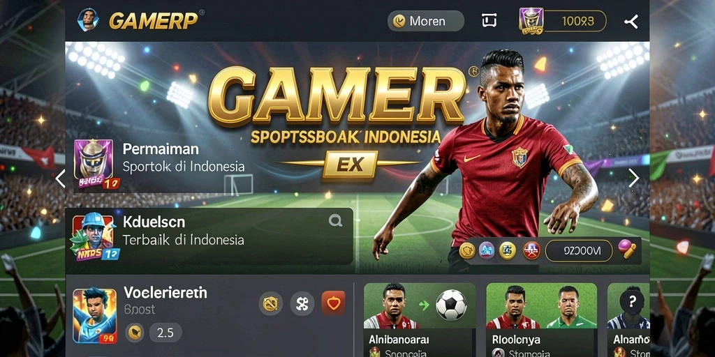 Screenshot GAMERP menampilkan berbagai pilihan taruhan olahraga.