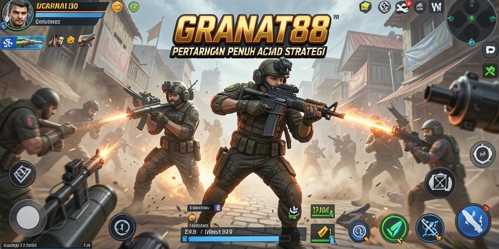 Tampilan screenshot gameplay GRANAT88 dengan aksi pertarungan yang seru.
