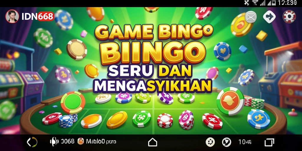 Tampilan gameplay seru dalam aplikasi Bingo IDN668.