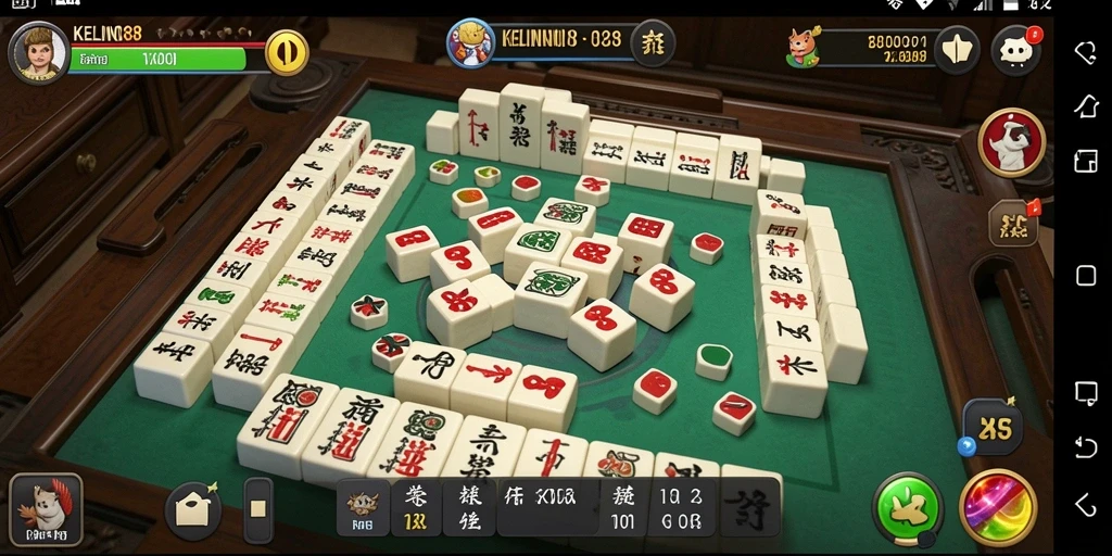 Tampilan asyik gameplay Mahjong di KELINCI88 yang penuh tantangan.