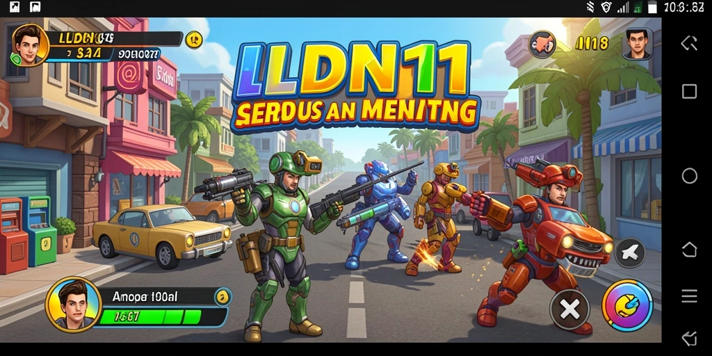 Screenshot utama LDN11 menampilkan gameplay seru dengan rintangan yang menantang.