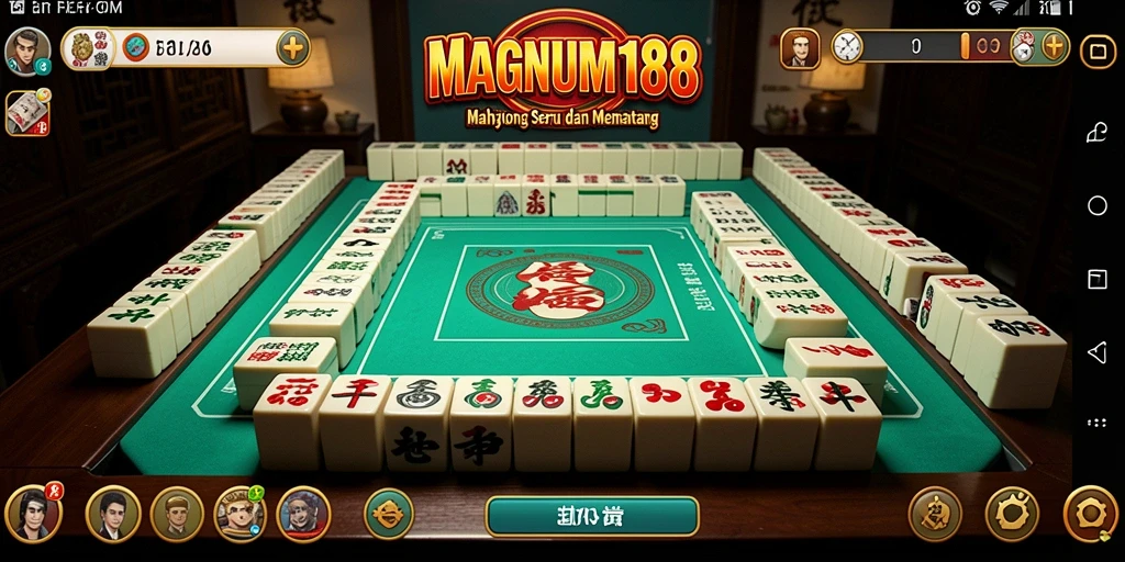 Tampilan menarik dari gameplay Mahjong di MAGNUM188 yang penuh tantangan.