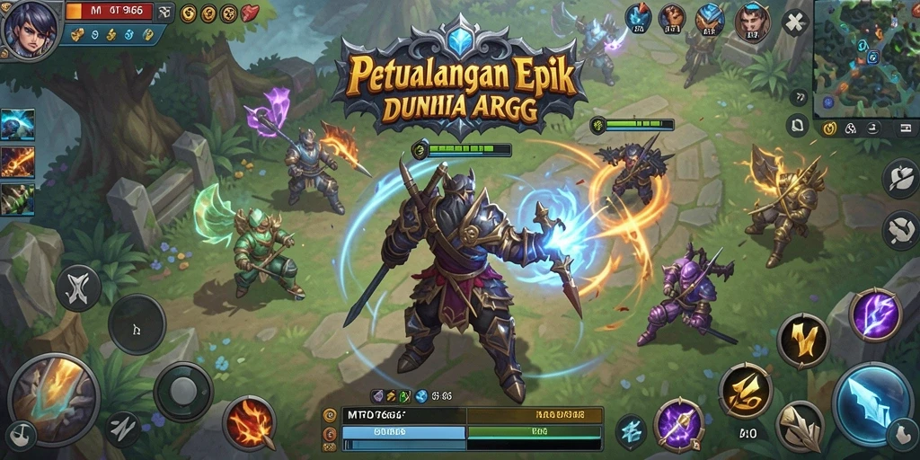 Tampilan gameplay MT966 yang epik dalam petualangan ARPG.