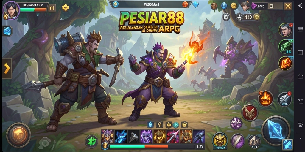 Tampilan gameplay PESIAR88 yang menegangkan dan penuh aksi.