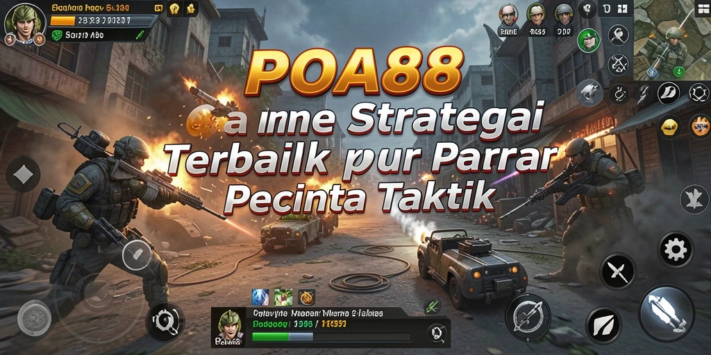 Screenshot gameplay POA88 yang menunjukkan pertempuran strategis seru.