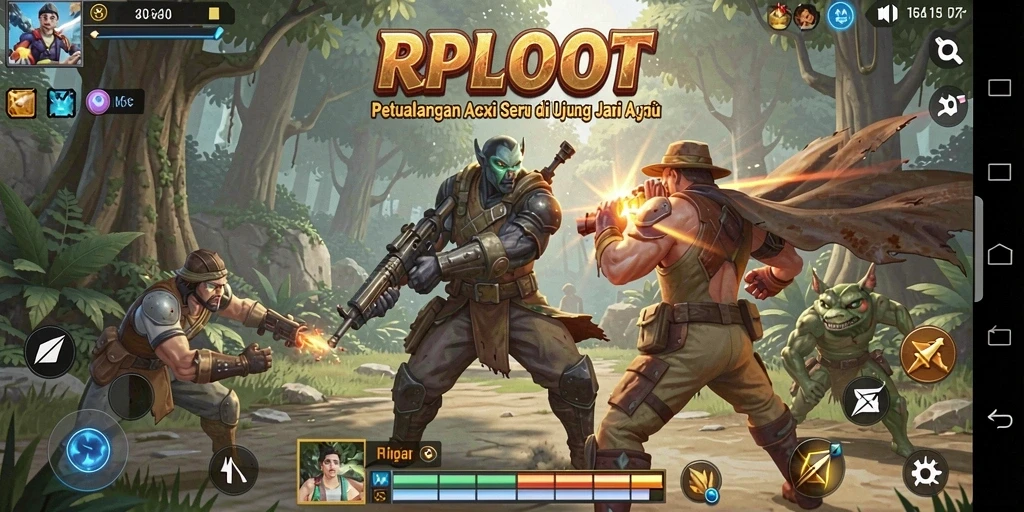 Screenshot RPLOOT menampilkan aksi seru dalam gameplay yang mendebarkan.