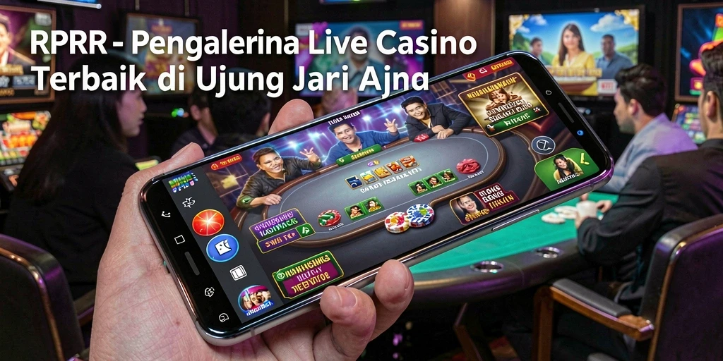 Gameplay RPRR yang menegangkan dalam suasana kasino langsung.