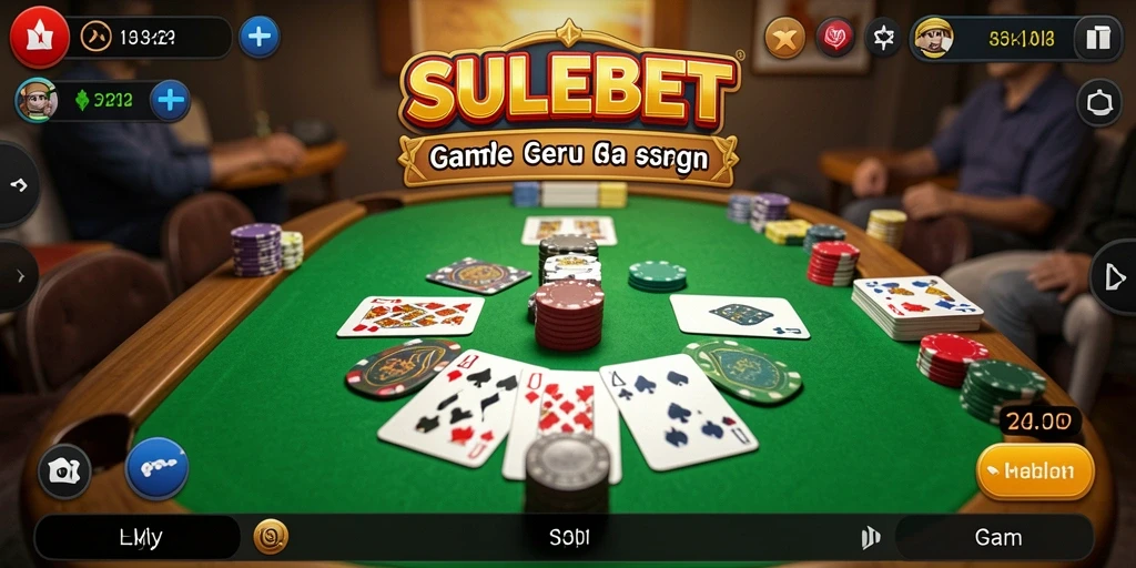 Screenshot SULEBET menampilkan gameplay Gaple yang mengasyikkan.