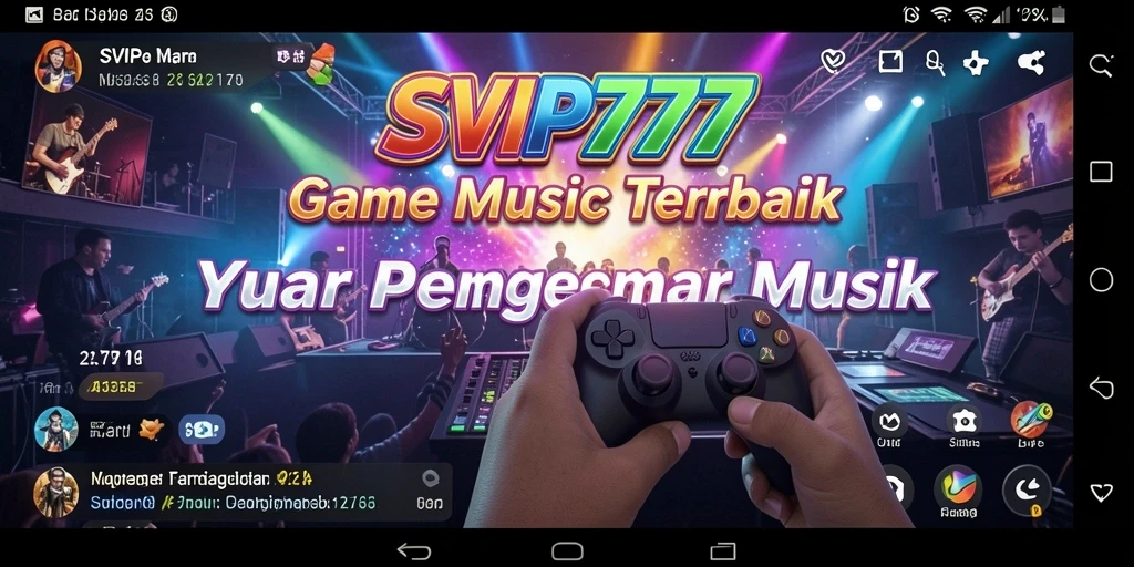 Tampilan gameplay SVIP777 menampilkan pengalaman bermain musik yang seru.