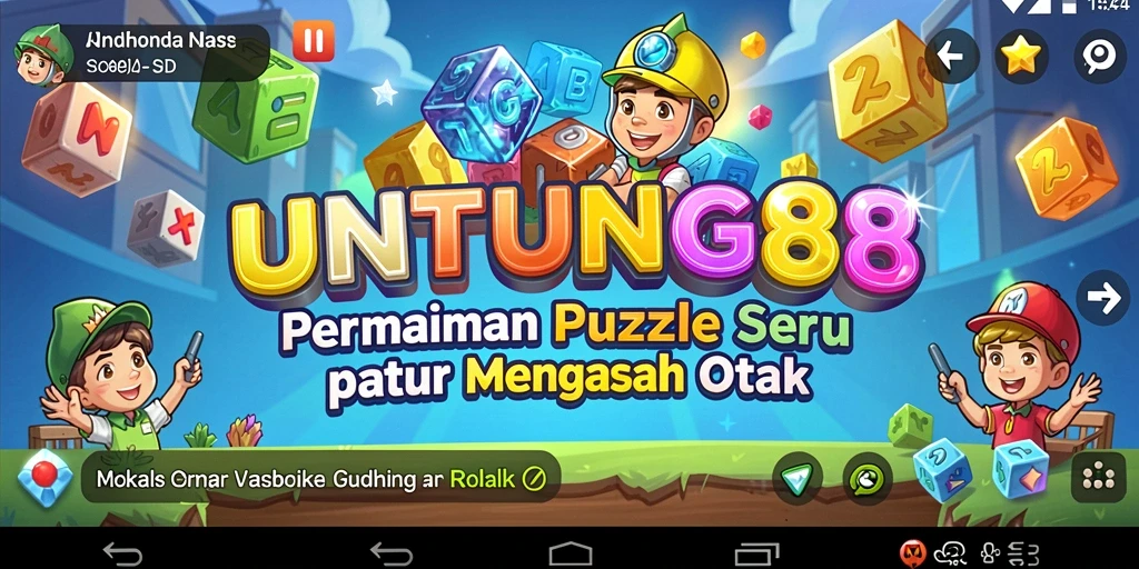 Tampilan gameplay menantang dalam UNTUNG88 dengan berbagai level puzzle.