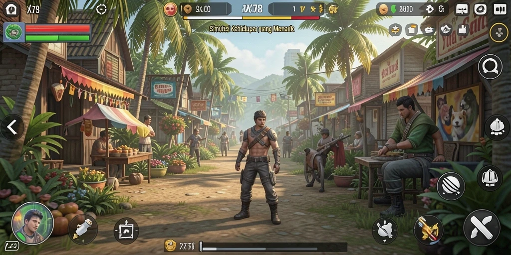 Tampilan gameplay X78 yang menarik dan imersif.
