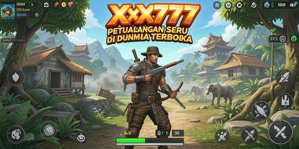 Menampilkan gameplay seru dalam dunia terbuka XXX777.